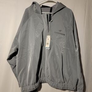 Adidas High Shine Half Zip Hoodie  (GENDER NEUTRAL) Size XL HM9220 Grey